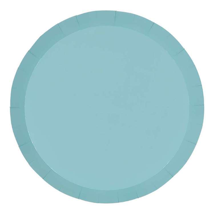 Five Star Paper Dinner Plate 10 Pack Pastel Blue 23 cm