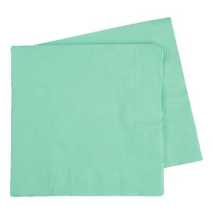 Five Star Lunch Napkin 40 Pack Mint Green 33 cm