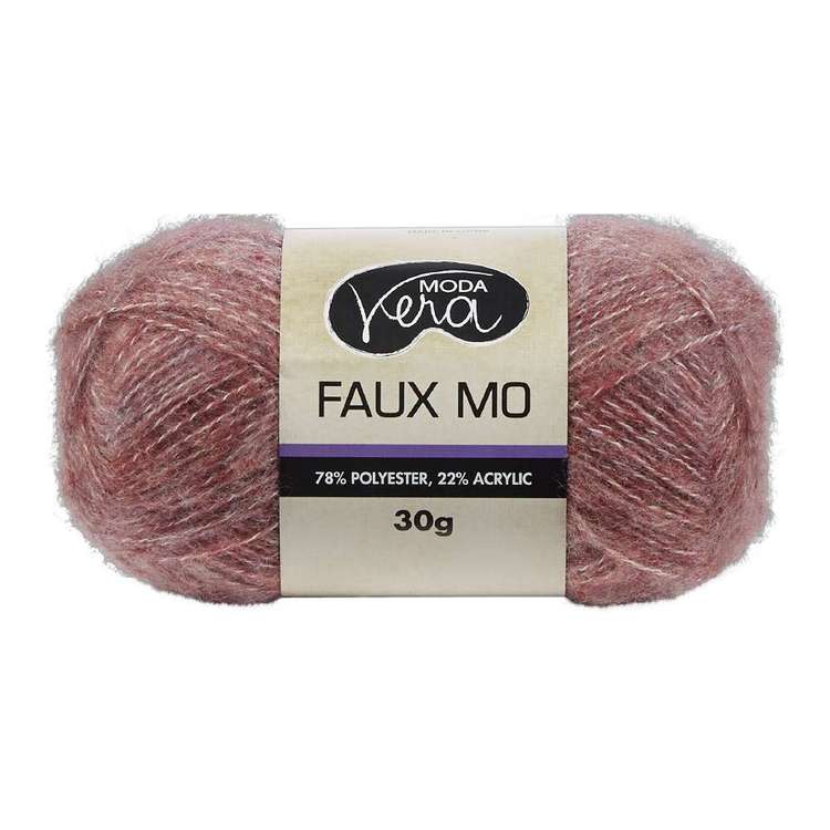 Moda Vera Faux Mo Acrylic Blended Yarn Berry 30 g