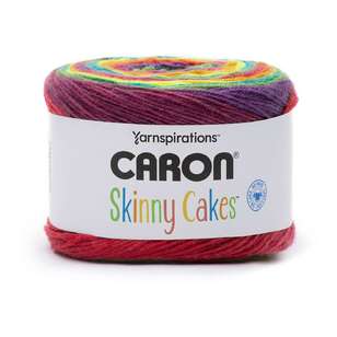 Caron Skinny Cake Acrylic Yarn 36 Rainbow 250 g