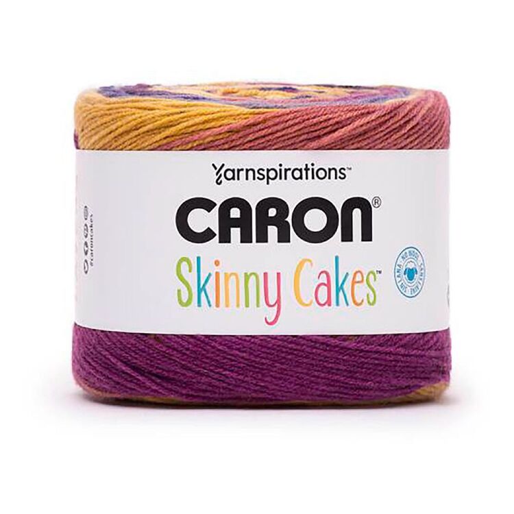 Caron Skinny Cake Acrylic Yarn Plum Pudding