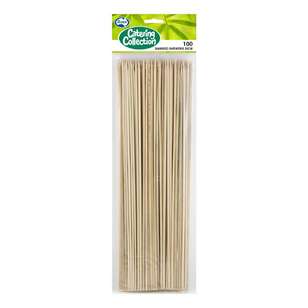 Bamboo Skewers 100 Pack Natural 3 mm x 30 cm