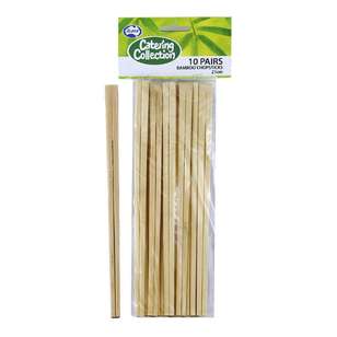 Alpen Bamboo Chopsticks 10 Pack  Natural