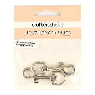 Crafters Choice Snap Clasp Swivel 2 Pack Silver 45 mm