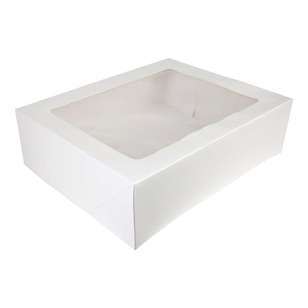 Loyal Rectangular Cake Box White 12 x 18 in