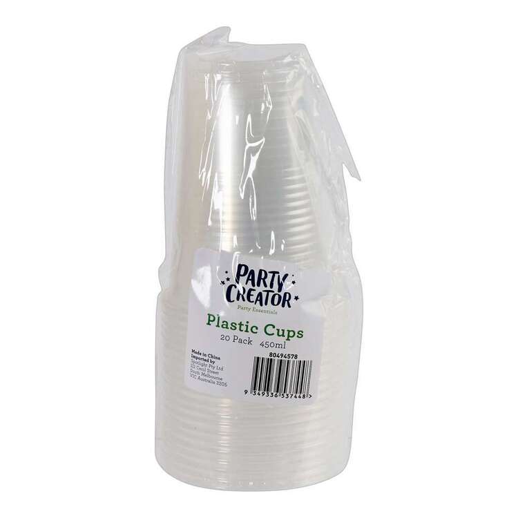 Party Creator Plastic Cups 20 Pack