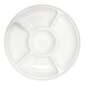 Party Creator Plastic Round Platter 2 Pack White 35 cm
