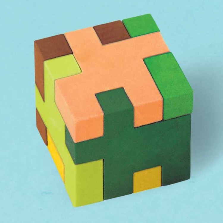 Amscan TNT Party! Puzzle Cube Mini Erasers 12 Pack Multicoloured
