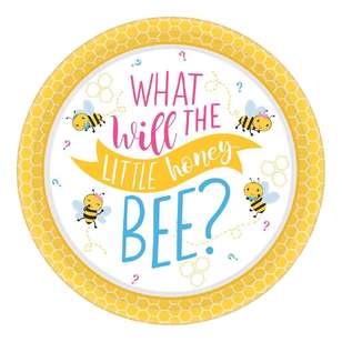 Amscan What Will It Bee? 26 cm Plate Multicoloured
