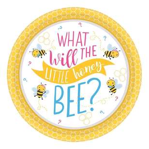 Amscan What Will It Bee? 17.7 cm Plate Multicoloured