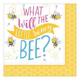 Amscan What Will It Bee? Lunch Napkin Multicoloured