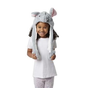 Party Creator Elephant Moving Ears Hat Grey