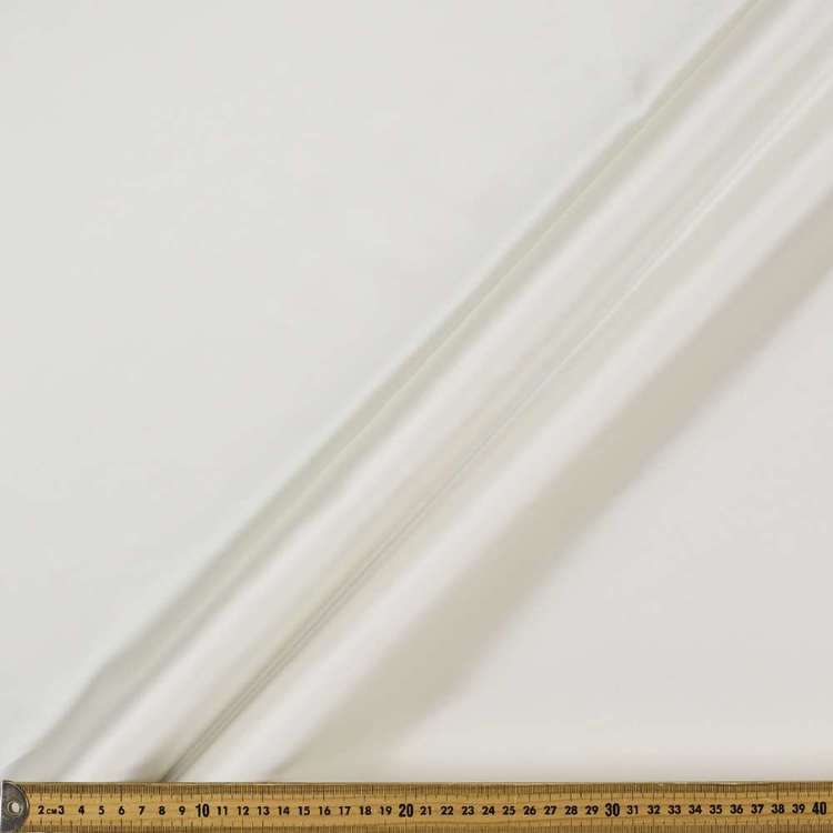 Milano Cotton Back Satin Fabric Ivory 142 cm