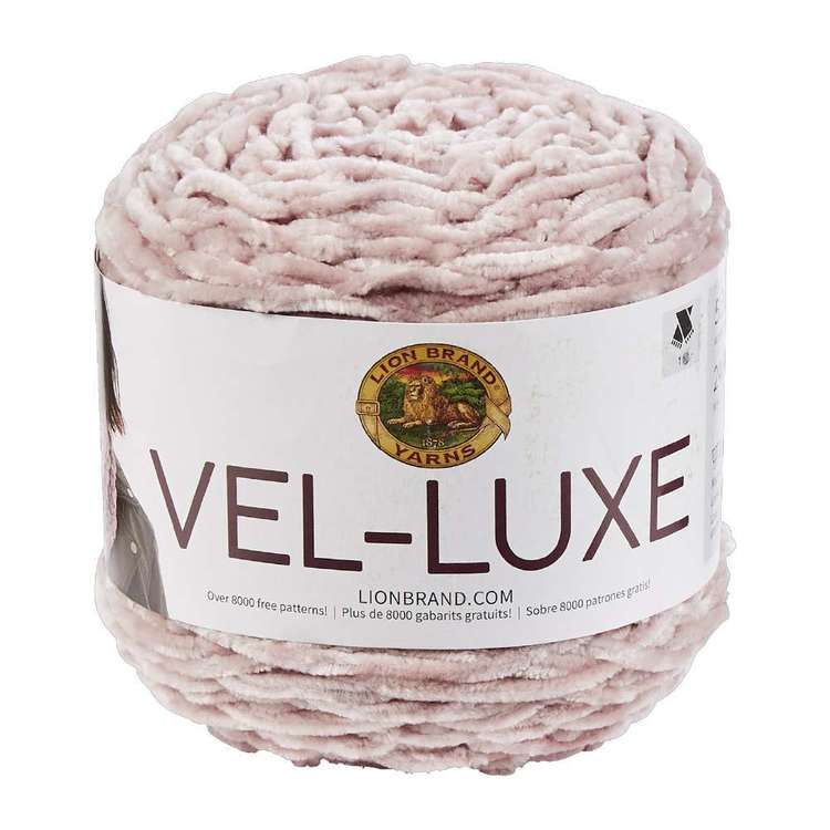 Lionbrand Vel-Luxe Polyester Yarn 140 Dusty Pink 150 g