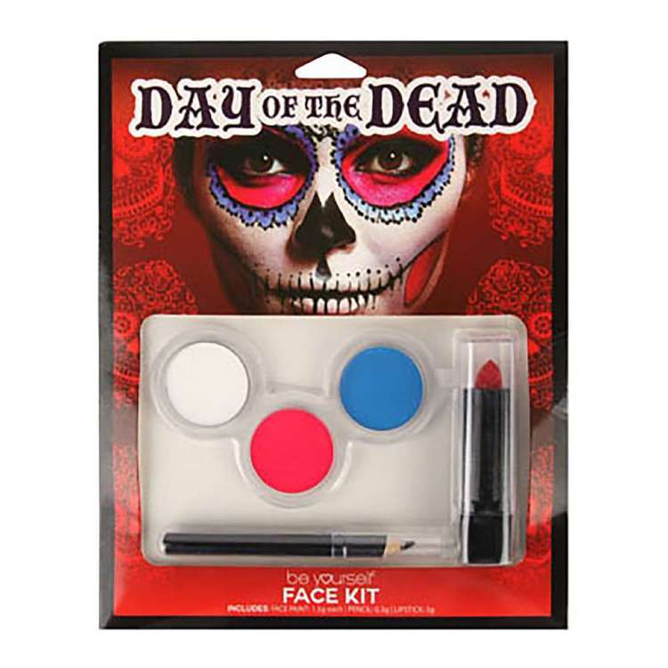Be Yourself Day Of The Dead Face Kit Multicoloured