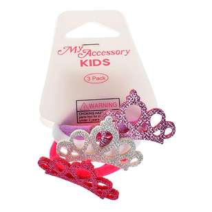 My Accessory Kids Hair Rings 3 Pack Multicoloured