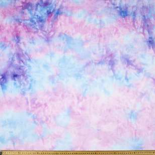 Printed Cuddle 148 cm Faux Fur Fabric Pink & Multicoloured 148 cm