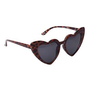 My Accessory Kids Leopard Heart Fashion Spectacles Brown Child