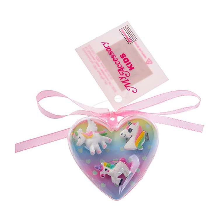My Accessory Kids Unicorn Rings 3 Pack Multicoloured