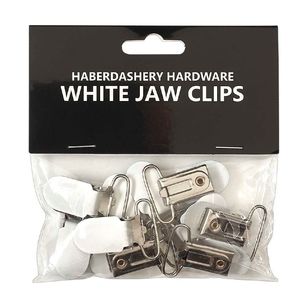 Jaw Clips 10 Pack Matte White