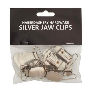 Jaw Clips 10 Pack Silver