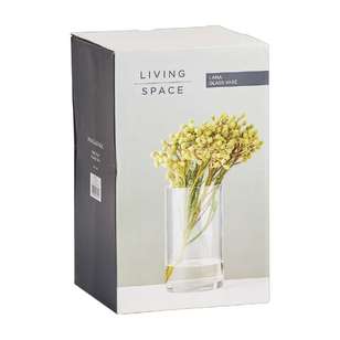 Living Space Lana Glass Vase Clear 12 x 20 cm