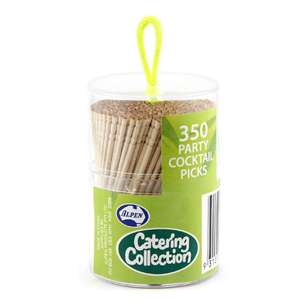 Alpen Party Cocktail Picks 350 Pack Natural