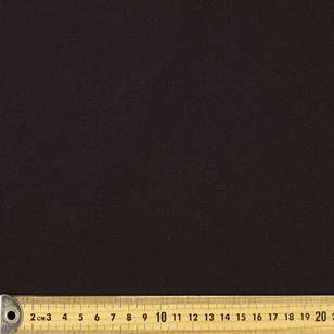 Plain 148 cm Manhattan Scuba Crepe Fabric Black 148 cm