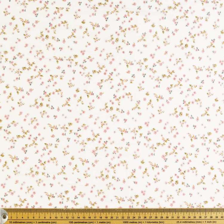 Pretty Daisies Printed 130 cm Crinkle Double Cloth Fabric