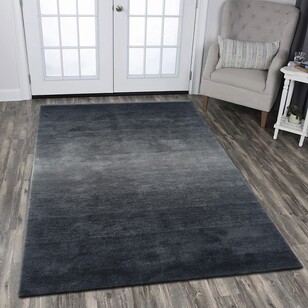 KOO Ombre Shaggy Floor Rug Charcoal 160 x 230 cm