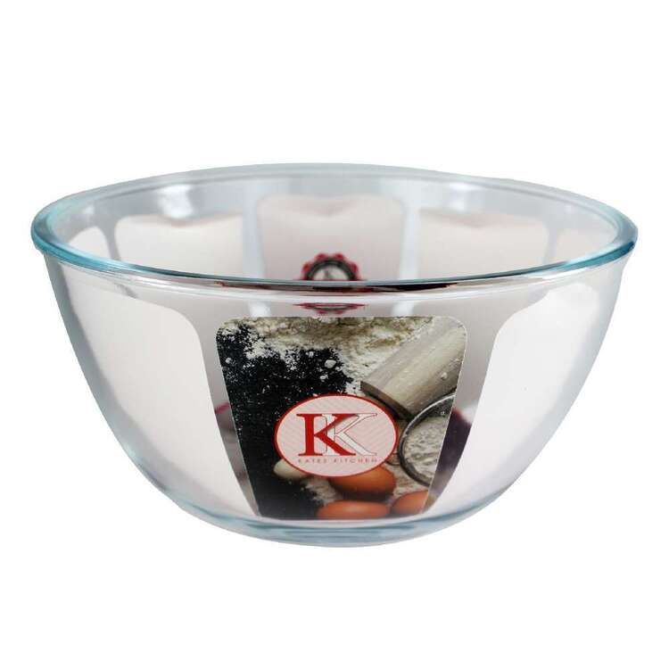 Kate's Kitchen Round Mixing Bowl Clear
