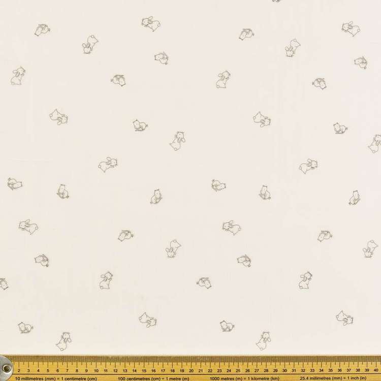 Bunny & Moose Printed 130 cm Crinkle Double Cloth Fabric