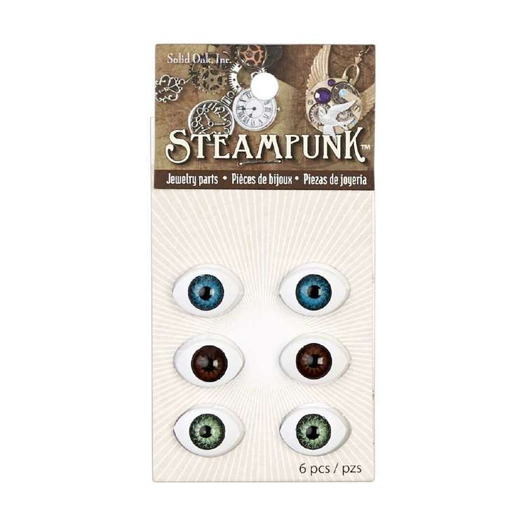 Steampunk Doll Eyes 6 Pack Multicoloured