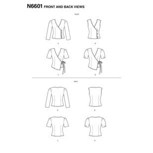 New Look Sewing Pattern N6601 Misses' Tops 8 - 20