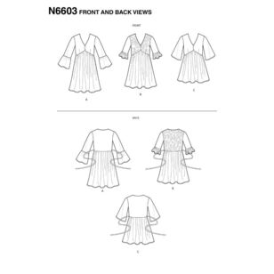 New Look Sewing Pattern N6603 Misses' Mini Dress, Tunic and Top 8 - 20
