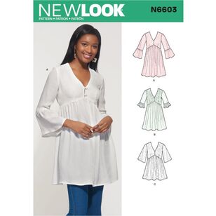 New Look Sewing Pattern N6603 Misses' Mini Dress, Tunic and Top 8 - 20