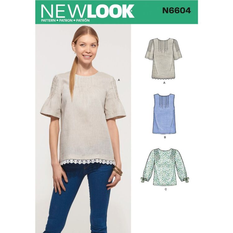 New Look Sewing Pattern N6604 Misses' Tops