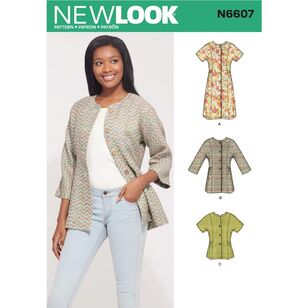 New Look Sewing Pattern N6607 Misses' Mini Dress , Tunic and Top 10 - 22