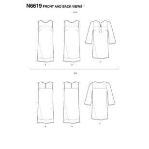 New Look Sewing Pattern N6619 Misses' Dresses 18 - 28