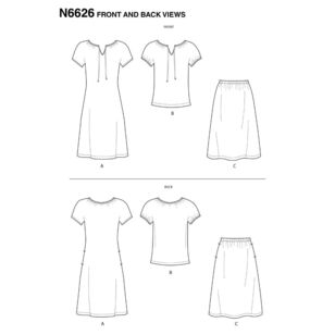 New Look Sewing Pattern N6626 Misses' Sportswear X Small - X Large