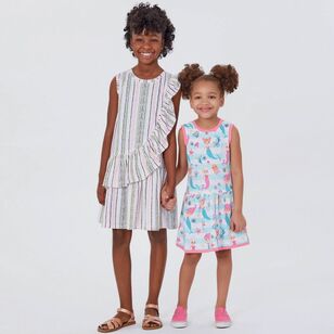 New Look Sewing Pattern N6630 Children's And Girls' Dresses 3 - 14