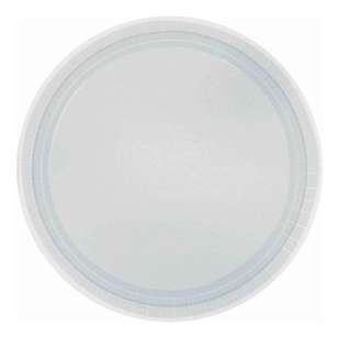 Amscan 23 cm Round Paper Plate 20 Pack Silver 23 cm