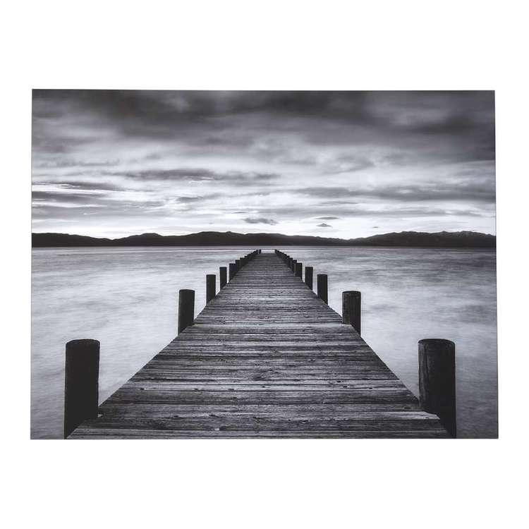 Impact Posters Morning Pier Framed Canvas