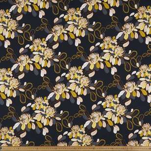 Kirsten Katz Ginger Utopia Curtain Fabric Navy & Multicoloured 150 cm