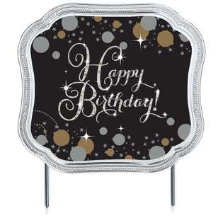 Amscan Sparkling Celebration Add an Age Happy Birthday Cake Topper Multicoloured