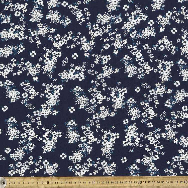 Oriental Blossom Printed 135 cm Rayon Fabric