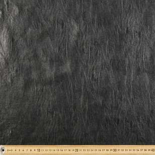 Costume Range Grainy Faux Leather Fabric Black 140 cm