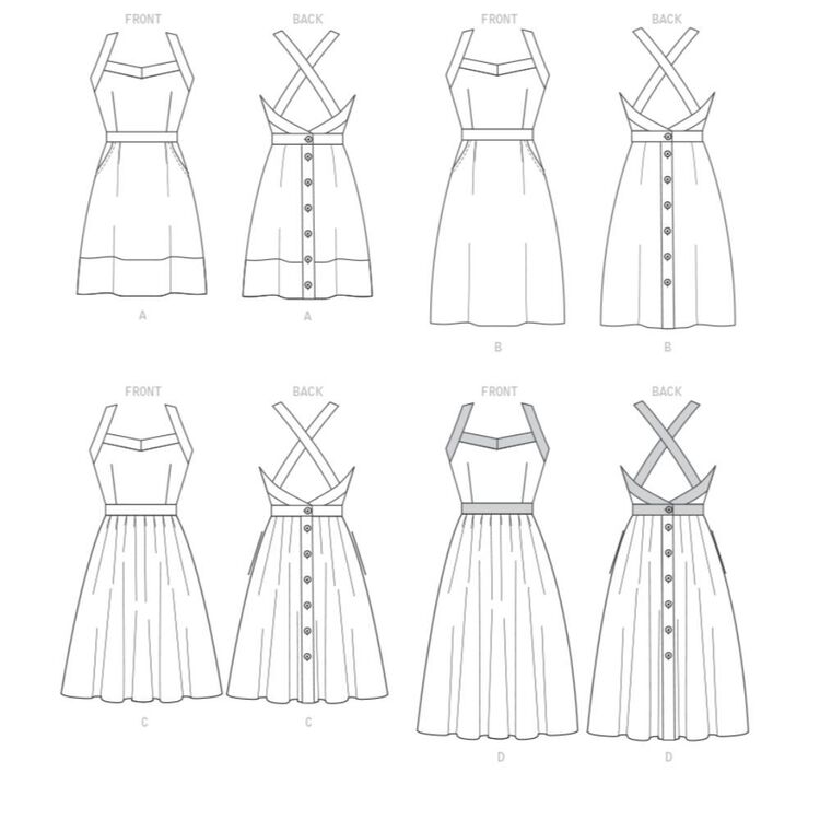McCall's Pattern M7952 Misses' Dresses 12 - 20