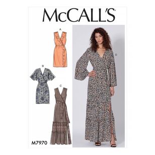 McCall's Sewing Pattern M7970 Misses' Dresses White