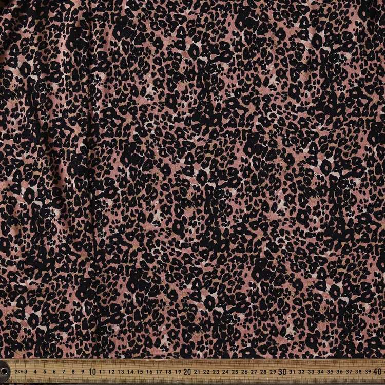 Cheetah Printed Rayon Spandex Knit Fabric